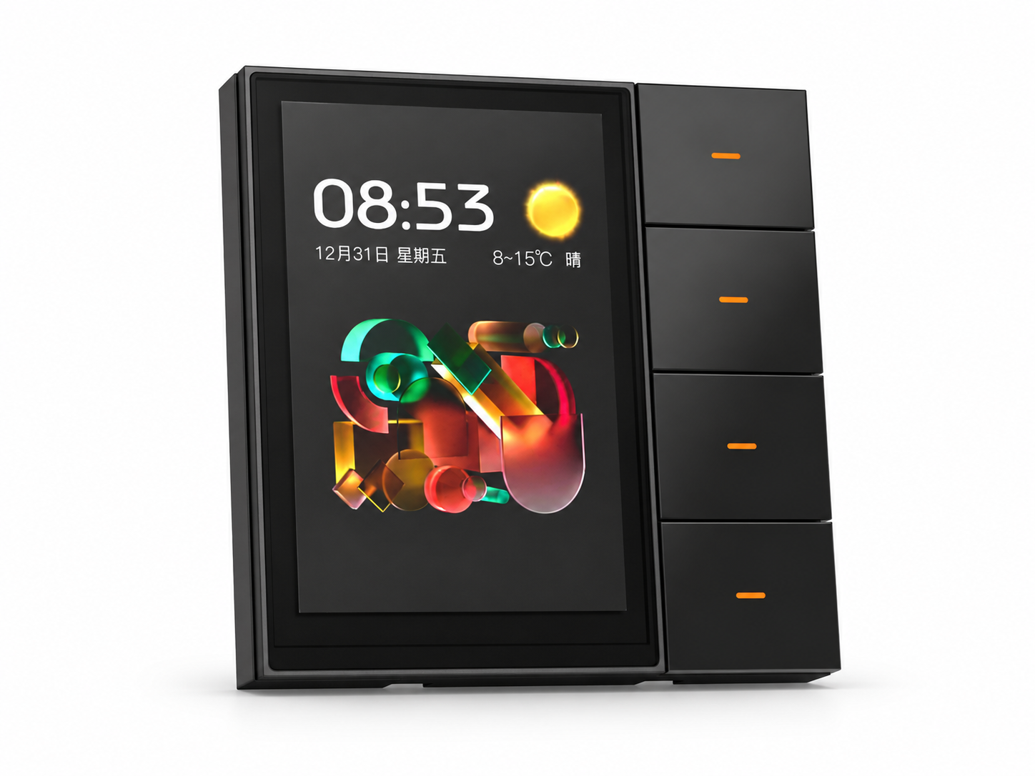 F3 Pro Tuya Zigbee Smart Switch Panel with 3.5 inch Touch Screen
