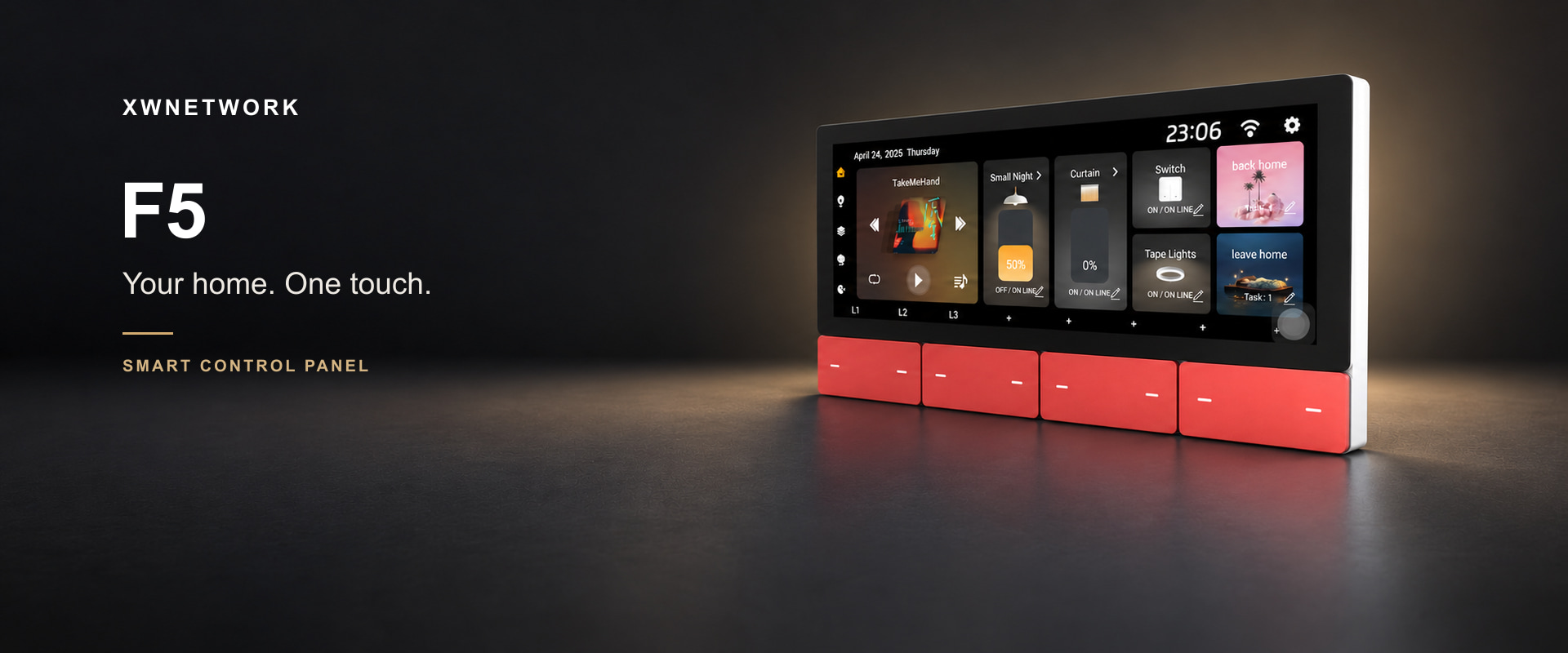 F5 Smart Control Panel. Your home. One touch. Explore the F5 smart control panel.